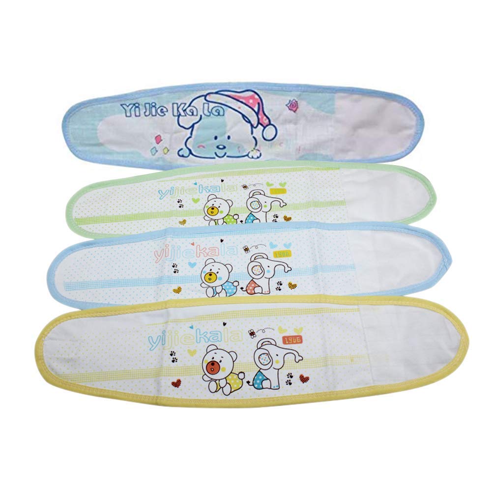251026152457727_1 Retyion 4 PCS Adjustable Baby Belly Band Velcro Design Cotton Baby Umbilical Cord (Random Color) - Image 1